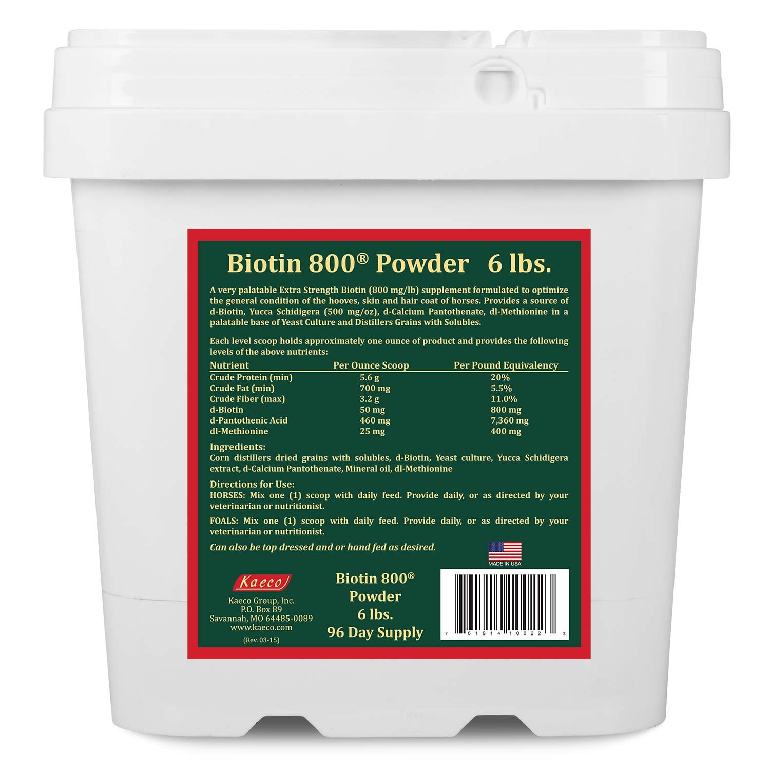 Biotin 800 Powder, 6 lb