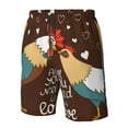 thumbnail image 5 of Naloa Rooster And Chicken Men's Beach Shorts, Surfing shorts, Swim trunks, Quick Dry Swim Trunks for Surfing Beach Fun - X-Large, 5 of 9