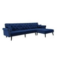 thumbnail image 4 of Wulawindy Convertible Sofa bed sleeper Navy blue velvet（W223S00459、W223S00709、W223S00007）, 4 of 7