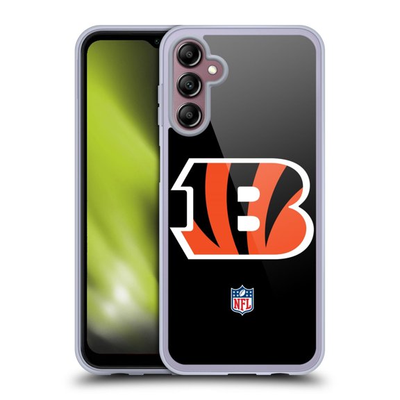 Head Case Designs NFL Cincinnati Bengals Logo Plain Soft Gel Case for Samsung Galaxy A14 5G
