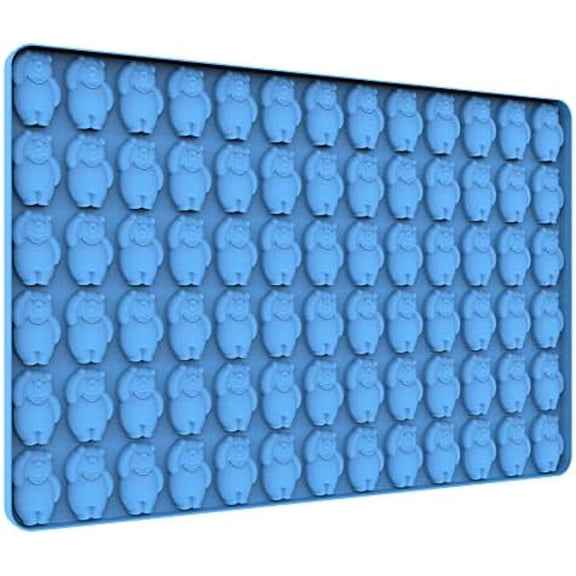 Gummy Bear Silicone Molds with Scraper - Perfect for Making Gummy Bears, Chocolates, Candies and Ice Cubes