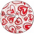 thumbnail image 1 of FMSHPON PatternHearts Xmas Christmas Tree Skirt Stand Mat for Holiday Party Decoration Indoor Outdoor 36 inches, 1 of 3