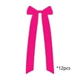 thumbnail image 2 of chaungfeng 12 Pcs Hot Pink Velvet Bows with Twist Tie, 3.15 x 13 Inch Pre-Tied Vintage Ribbon Bows for Wine Bottle Candle Gift Wrapping Wedding Valentine's Day Cake Brithday Party, 2 of 6