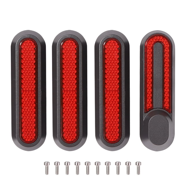 4pcs Frente de scooter eléctrico Rueda trasera Tapa de neumático Cubiertas Cap Pegatinas protectoras