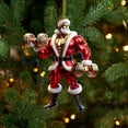 thumbnail image 4 of 5Pcs Muscle Santa Ornament under $5! Xqxayjr Fitness Muscle Santa Ornament, Acrylic Christmas Tree Decor, Double Sided Printed Pendant, Funny Christmas Decorations, Gym Themed Holiday Decor, 8cm, 4 of 6