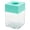 Mint Green, variant on Magnetic Paper Clip Holder,Mini Clear Plastic Desk Organizer, Square Paper Clip Dispenser, Colorful Top Magnet Paperclip Storage, Office Desk Accessory for Push Pins, Cute Stationery Organizer