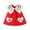 Red, variant on Zwiiyzr Toddler Girl Summer Dress Baby Rainbow Print Doll Collar Sleeveless Contrast Color Dress for 6 Months-3 Years Baby Clothes Pink