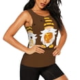 thumbnail image 2 of Fotbe Gnomes With Honey Blusas Sin Mangas para Mujer – Estilo Casual, Corte Suelto, Slim-Fit, Cuello Redondo Deportivo, Tops de Verano para Gimnasio y Yoga-Large, 2 of 7