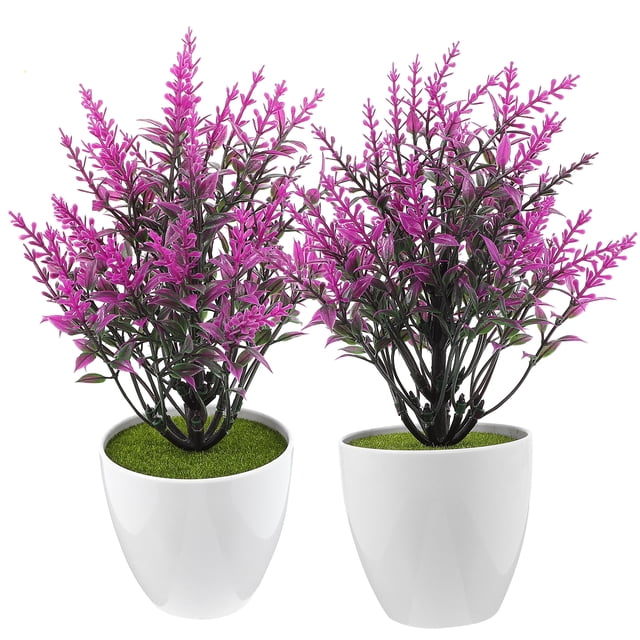 2 bonsáis artificiales en maceta, simulación realista, decoración de bonsái, planta falsa en maceta