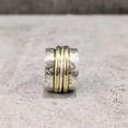 thumbnail image 3 of Wide Spinner Band, Meditation Ring, 925 Sterling Silver Ring, Spinning Thumb Ring, Two Tone Ring, Fidget Ring, Handmade Jewelry, Christmas Oxidized, Womans Band Ring, Anxiety Ring, Mans Band Gifts, 3 of 6