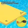 thumbnail image 3 of MADOG 18x6FT Floating Water Mat, 3-Layer Tear-Resistant XPE Foam Water Floating Pad, Giant Lake Mat Lily Pad for Recreation Pool River Ocean Outdoor Water Activities, Yellow, 3 of 9