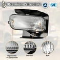 thumbnail image 3 of Fog Lights for 1999-2003 Ford F150 F-150/1999-2002 Ford Expedition (XL, XLT, Lariat Model Without STX ED), 2004 Ford F150 Heritage 1 Pair of Front Fog Lamp Replacement Clear Lens, 3 of 11