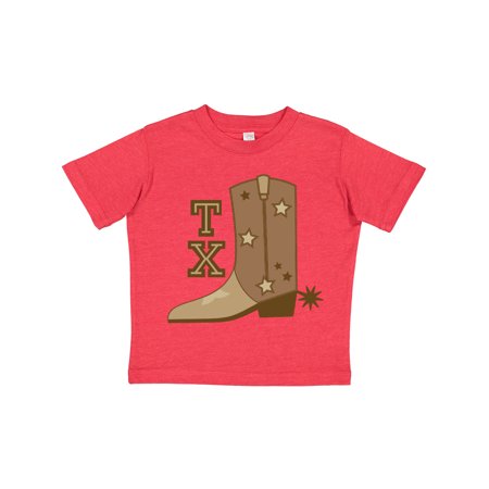 

Inktastic Texas Cowboy Boot Gift Toddler Boy or Toddler Girl T-Shirt