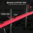thumbnail image 4 of Barre de Support de Moteur Robuste - Support de Vérin de Transmission Réglable avec 2 Crochets Rotatifs, Construction en Acier Double pour Réparation de Voiture et de Camion au Garage, 4 of 7