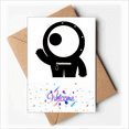 thumbnail image 1 of Cartes de Vœux de Bienvenue Monstre Cyclope Extraterrestre Enveloppes Vierges, 1 of 3