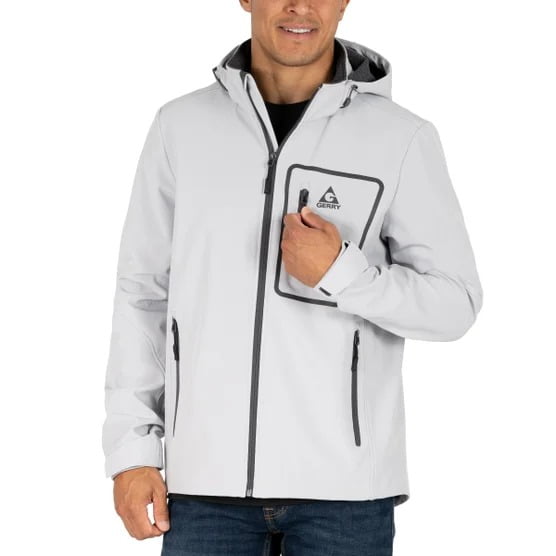 Gerry Men's Softshell Jacket – Water & Wind Resistant, Adjustable