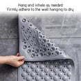 thumbnail image 5 of WWC Non-Slip Bath Mat with Suction Cups, Thin Quick Dry Rubber Shower Mat for Bathroom, 13x27 Gray, 5 of 9