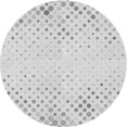 thumbnail image 1 of Ahgly Company Indoor Round Patterned Platinum Gray Area Rugs, 5' Round, 1 of 6