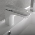 thumbnail image 5 of DAX Brass Single Handle Bathroom Faucet, White, 5 of 5