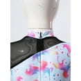 thumbnail image 6 of CHICTRY Kids Girls Long Sleeve Mesh Splice Gymnastics Leotard Short Ballet Dance Biketard Unitard Colorful Blue 6, 6 of 7