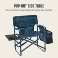 thumbnail image 3 of Flex 'N Go Outdoor Folding Chair for Camping with Table & Cooler, Sapphire, 3 of 7