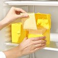 thumbnail image 2 of Cheese Slicing Storage Container Plastic Butter Block Cheese Saver Keeper with Flip Lid Sealed Food Storage Box for Refrigerator Cheese Crisper Ham Holder Medium Butter Box for Fruits Vegetables, 2 of 7