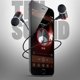 thumbnail image 4 of Auriculares con cable y reducción de ruido, HiFi, graves potentes, auriculares con micrófono para teléfono, PC, portátil, color negro, 4 of 12