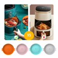 thumbnail image 4 of Air Fryer Accessory, 4pcs Air Fryer Silicone Pot, Basket (20cm), Collapsible Design Replacement Greaseproof Airfryer Liners, Microwave, Cake Mold, 4 of 5