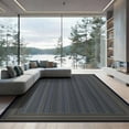 thumbnail image 2 of ODIKA 8'x10' Washable Area Rug Non-Shedding, Easy Care, Herringbone Bordered Zigzag Geometric Symmetry Shaggy Patterned for King Size Bedroom Under Bed, Master Suite, 2 of 7