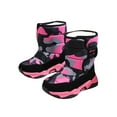thumbnail image 1 of Woobling Boys Non-Slip Mid Calf Boots Outdoor Platform Snow Boot Breathable Rose Red 12c, 1 of 9