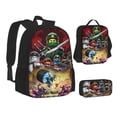 thumbnail image 2 of Ninjago Backpack Casual backpack duffel bag combo three-piece set pocket duffel bag, Black, One Size, 2 of 9