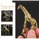 thumbnail image 2 of Estatuas de jirafa de latón figura animal de latón decoraciones de animales de latón suministros para el hogar, 2 of 6