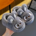 thumbnail image 2 of Cute Girls' Fuzzy Slippers Slip-on Lovely Anime Soft Warm Winter Anti-slide House Slippers with Flat Sole Safe Slipper Indoor Winter Fashion Footwear, 2 of 9