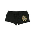 thumbnail image 7 of Harry Potter Woman's Junior's Hogwarts Crest Sleep Adult Shorts, 7 of 7