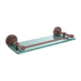 thumbnail image 2 of Prestige Skyline Collection Tempered Glass Shelf with Gallery Rail - Satin Chrome / 16 Inch, 2 of 5