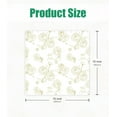 thumbnail image 2 of Shower Curtain for Bathroom Stall Boho Modern Cute Aesthetic Decorative Girly Waterproof Unique White and Gold Rose Girls Flower Design Teen Pretty Women Cortinas de Baño Bathtub 72 x72 Inch, 2 of 6