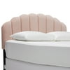 Velvet Tufted Scallop Headboard, Multiple Colors and Sizes by Drew Barrymore Flower Home