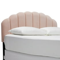 Velvet Tufted Scallop Headboard, Multiple Colors and Sizes by Drew Barrymore Flower Home