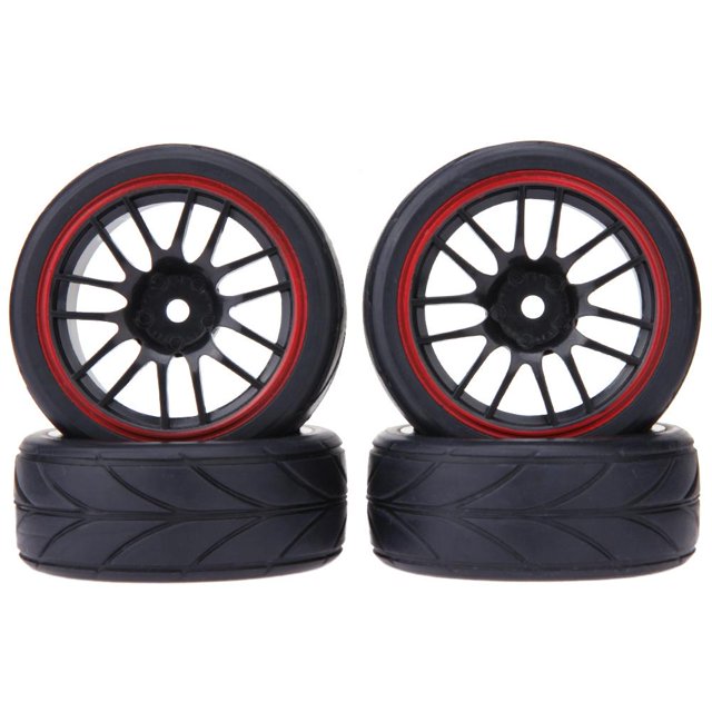 Motores de Vehículos Juguete 4 Uds. Neumáticos de goma para coche RC On Road para coche Universal 1/10 Redcat Traxxas Tmvgtek Nuevos Originales