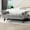 Gray, variant on Tufted Flared Arm Entry Bench | Used for Changing Shoes at Entrances | Grey Velvet and Espresso Wood | Resolves Unappealing Entry Bench Styles