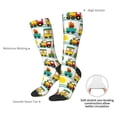 thumbnail image 6 of Fotbe Train With Animals print Women's Men's Novelty Crew Socks Cotton Socks Knee High Socks for Walking,Running,Nurses,Pregnancy, 6 of 8