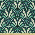 thumbnail image 2 of Ambesonne Nature Fabric by the Yard Upholstery, Oversimplified Blossom Print, 3 Yards, Dark Seafoam Eggshell, 2 of 5