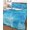 Ripples, variant on Quilts Queen Size Bedding Set, Blue Waves Reversible Summer Quilt 3 Pieces, Seaside Summer Ocean Nautical Coastal Lightweight Bedspreads Coverlets with 2 Pillow Shams for All Seasons