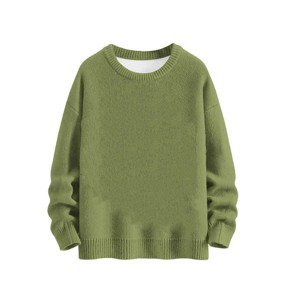 Bovemsi Womens Sweaters Cozy Women's Sweatshirt U Neck Long Sleeved Shirt Loose Casual Fall Fashion Sweater Business Casual Sweaters