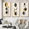 thumbnail image 1 of Designart "Minimal Circular Geometric Art II" Modern Geometric Framed Wall Art Set Of 3 - Grey Abstract Frame Gallery Wall Set For Home Decor, 1 of 6