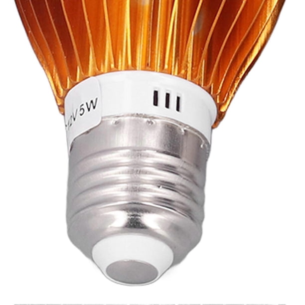 E27 Spiral Ball LED Bulb Solar White Light for Camping Tent 12V 5W with 3 Meters DC Cable
