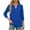Blue, variant on yievot Womens Tops 3/4 Sleeve Dressy Blouses V Neck Tunic Tops Casual Business Summer Shirts