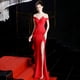 thumbnail image 3 of Vestido de noche elegante para banquete, largo, con hombros descubiertos, cola de pez, vestido de presentadora, vestido largo, 3 of 5
