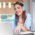 thumbnail image 4 of Auriculares Bluetooth KVIDIO Over Ear de 65 horas de reproducción, color verde, 4 of 9