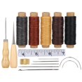 thumbnail image 3 of Sewing Accessory, Leather Sewing Tool, Leather Tool Kit DIY Stitching Craft Tool 5 Rolls Of Leather Wax Thread For Household Sewing Leather, 3 of 8